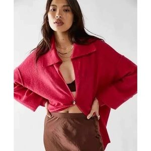 Free People Swim Too Deep Cashmere Cardi Size L